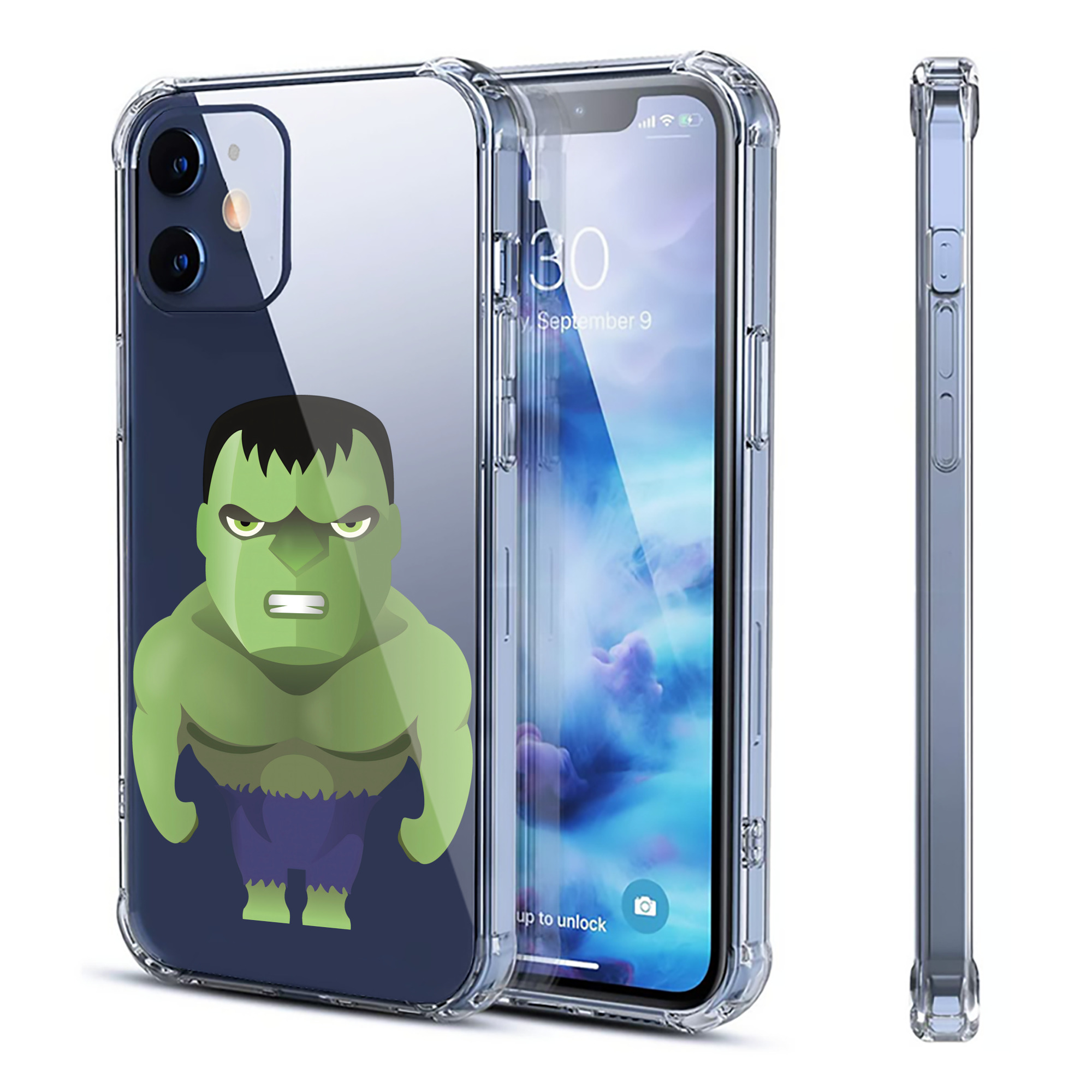 （画像用） アベンジャーズ The Avengers 【iPhone 12シリーズ対応】透明スマホケース（クリアソフトケース）